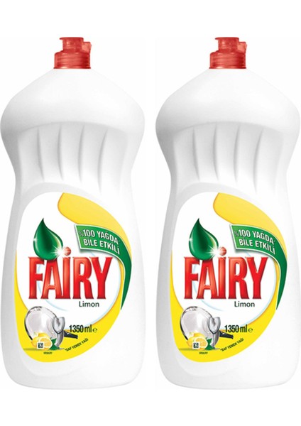 Sıvı Bulaşık Deterjanı Limon 1350 ml x 2'li