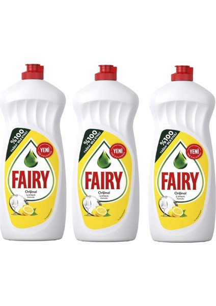 Sıvı Bulaşık Deterjanı Limon 650 ml x 3’lü