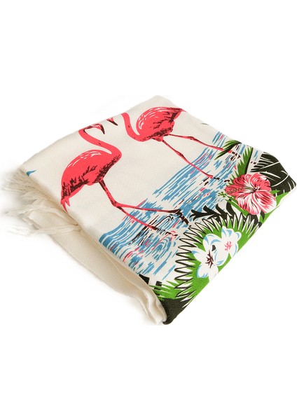 Flamingo Desenli Bambu Peştemal fiyatları
