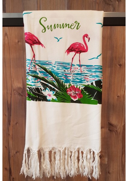Flamingo Desenli Bambu Peştemal modelleri