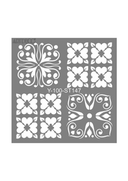 Stencil Dörtlü Talavera-2 30 x 30 cm