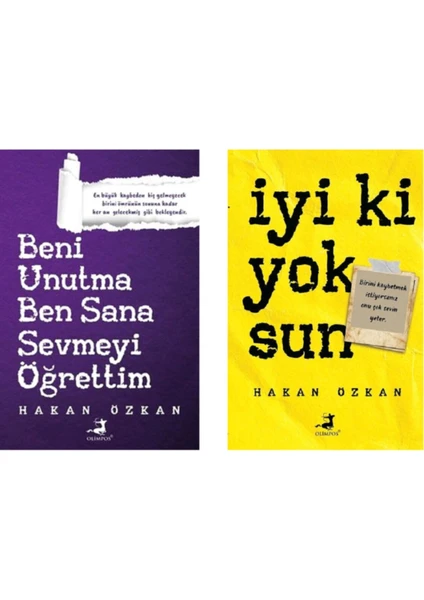 Beni Unutma Ben Sana Sevmeyi Öğrettim - Hakan Özkan - Iyi Ki Yoksun- Hakan Özkan 2 Kitap Set