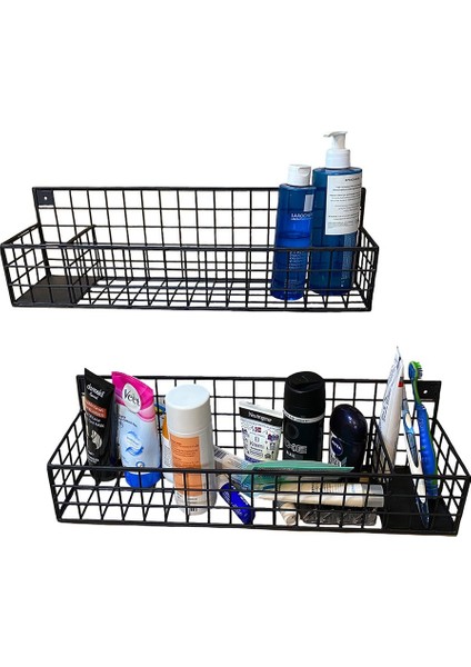 Metal Banyo, Mutfak Rafı Organizer 2'li Set WD242