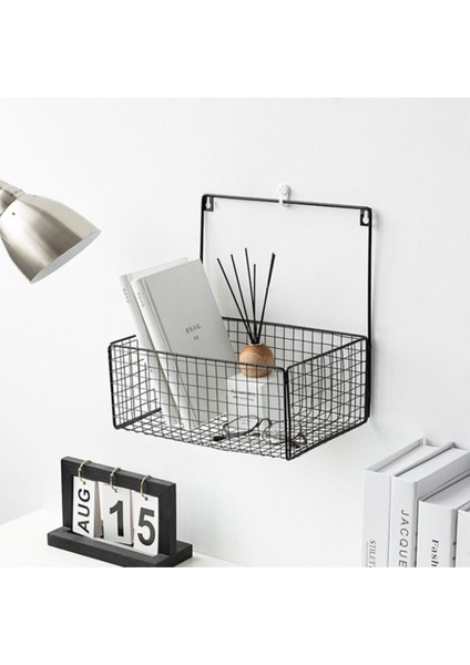 Metal Duvar Rafı Minimalist Kafes Tel Raf WD-109