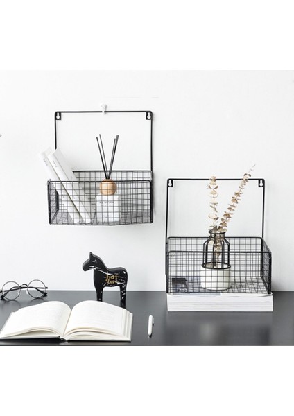 Metal Duvar Rafı Minimalist Kafes Tel Raf WD-109 indirimleri