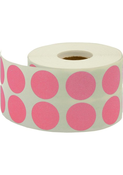 Nokta Etıketı Pembe 25 mm 2500'LÜ