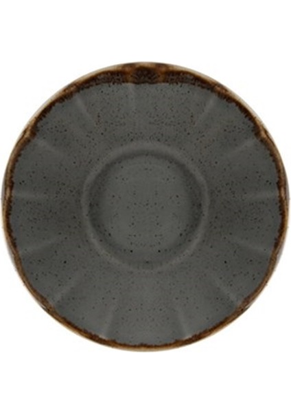 Seasons Koyu Gri Çay Tabağı 12CM