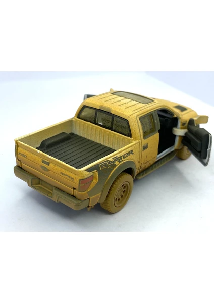 2013 Ford F-150 Svt Raptor Supercrew Çek Bırak Lisanslı Model Oyuncak Araba - Çamur Desenli