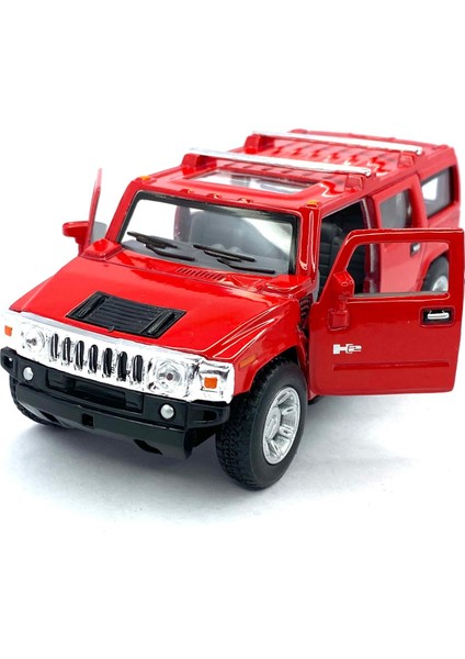 2008 Hummer H2 Suv - Çek Bırak Lisanslı Model Oyuncak Araba 1:40 modelleri