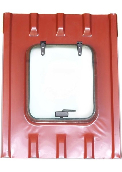 Çatı Çıkış Kapağı Trapez Bordo Camlı