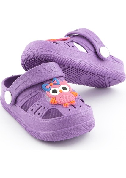 Günlük Kaydırmaz Tabanlı Hayvan Figürlü Çocuk Sandalet Terlik