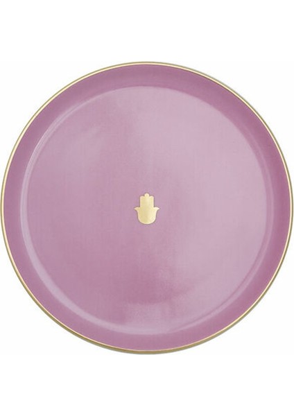 Glamorous Pembe Düz Tabak 20 Cm