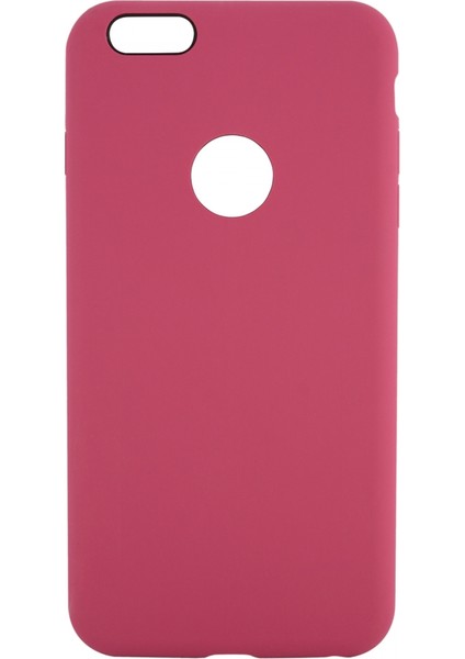 Apple iPhone 6s Plus Uyumlu Okoz Arka Koruma Silikon Kılıf Pembe