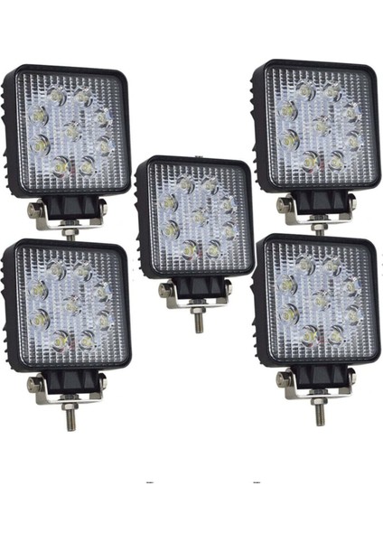 Lamba Çalışma Off Road Sis Farı 10-30V 48W 16 LED Kare-12 Adet