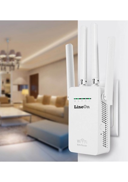 300MBPS 4 Antenli Wifi Router Kablosuz Aktarıcı
