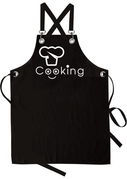 ST-1049 Master Cooking Siyah Mutfak Önlüğü