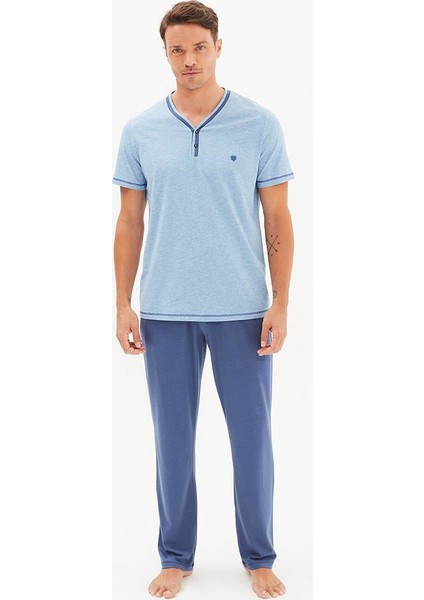 Blacksapde 30470 Erkek Kısa Kollu Pijama Takımı