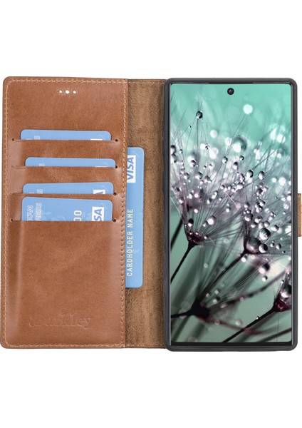 Samsung Galaxy Note 10 Efektli Kahverengi Deri Cüzdan Telefon Kılıfı fiyatları