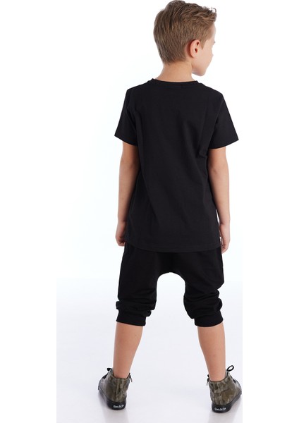Pixel Tiger Erkek Çocuk T-shirt Kapri Şort Takım