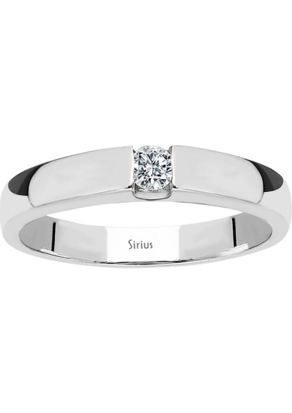 F Renk 0,11 Karat Pırlanta Tektaş Yüzük 0402R0021