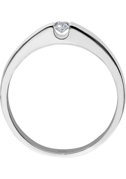 F Renk 0,11 Karat Pırlanta Tektaş Yüzük 0402R0021 modelleri