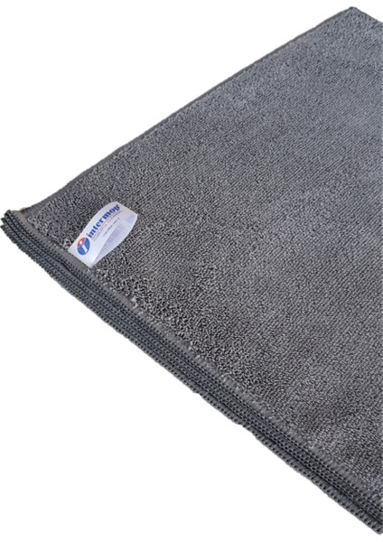 Intermop 5'li Gri Mikrofiber Kalın Dokulu Genel Temizlik Bezi 40X40CM