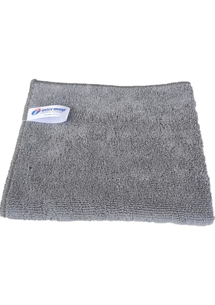 Intermop 5'li Gri Mikrofiber Kalın Dokulu Genel Temizlik Bezi 40X40CM