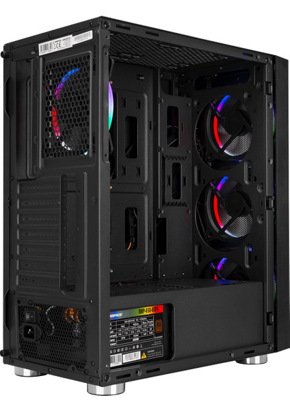 Carisma 4 Adet Rainbow Fanlı Gaming Oyuncu Bilgisayar Kasası