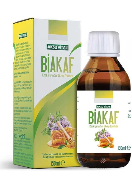 Aksu Vital Biakaf Kekik İçeren Sıvı Takviye Edici Gıda