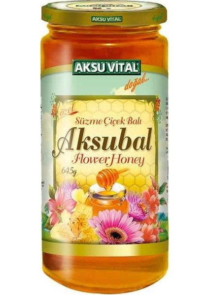 Aksubal Süzme Çiçek Balı 645 gr