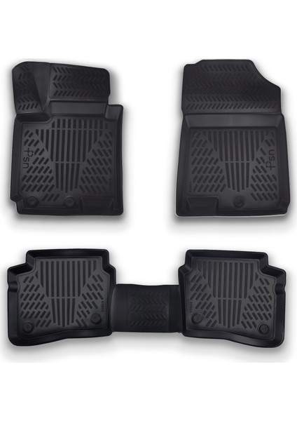 Hyundai i20 3rd Gen (2020-...) İle Uyumlu - Araca Özel 3D Paspas - PSN175v2