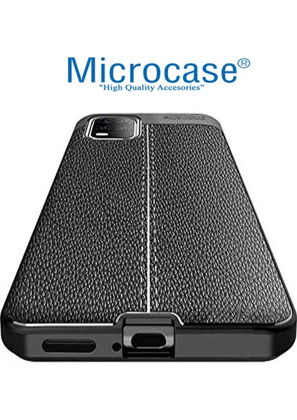 Xiaomi Mi 10 Lite - Mi 10 Youth 5g Leather Tpu Silikon Kılıf - Siyah