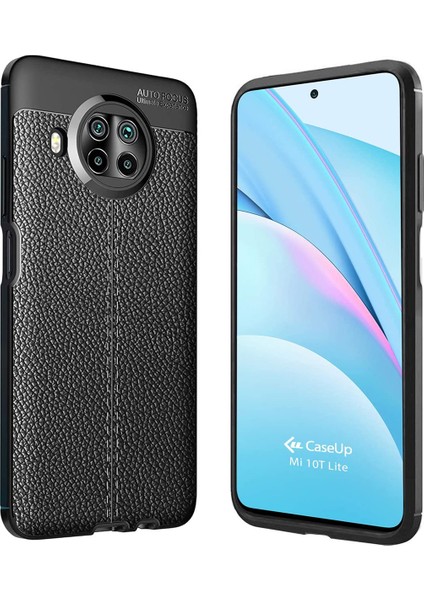 Xiaomi Mi 10I - Mi 10T Lite Leather Tpu Silikon Kılıf - Siyah