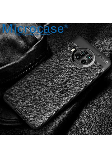 Xiaomi Mi 10I - Mi 10T Lite Leather Tpu Silikon Kılıf - Siyah