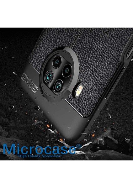 Xiaomi Mi 10I - Mi 10T Lite Leather Tpu Silikon Kılıf - Siyah