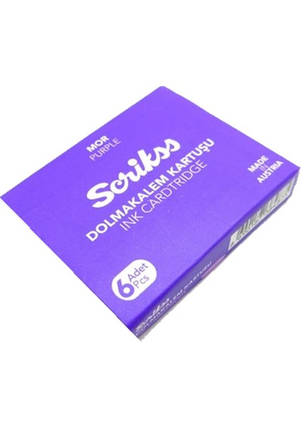 Dolma Kalem Kartuşu Mor 6 x 10'lu