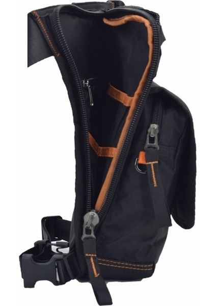 Waterproof Motosiklet Bel Bacak Çantası Siyah