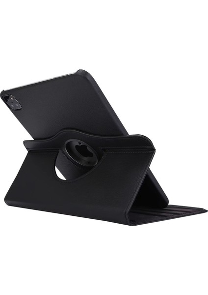 Ipad Pro 11 2020 360 Derece Döner Standlı Deri Kılıf Siyah