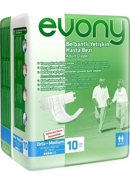 Hasta Bezi Bel Bantlı Pk Orta-Medium 30 Adet fiyatları