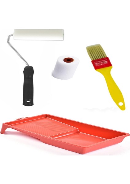 Sünger Rulo Fırça Boya Kabı Set