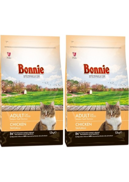 Cat Chicken Tavuklu Yetişkin Kedi Kuru Maması 1,5 kg * 2 Adet