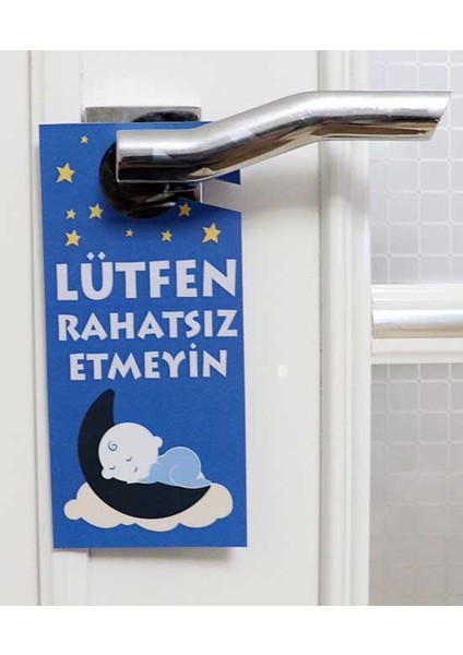 2'li Bebek Temalı "lütfen Rahatsız Etmeyin" Kapı Askı Uyarısı fiyatları