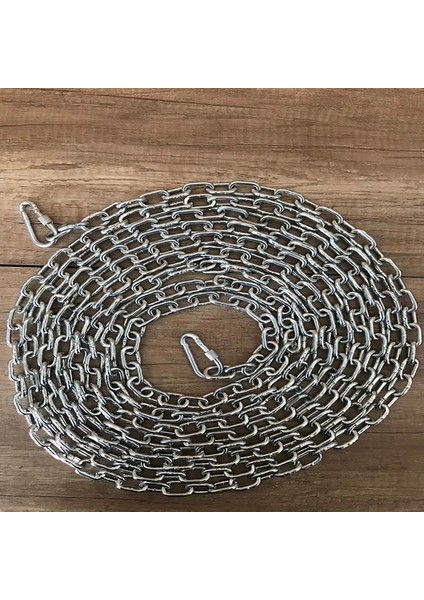 Köpek Bağlama Zinciri 7 mm 10 m +2 Vidalı Karabina(80 kg)