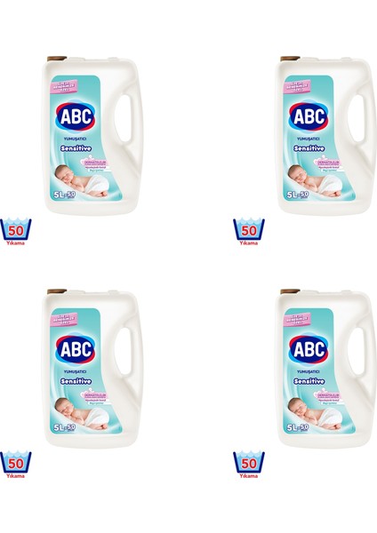 Abc Yumuşatıcı 5 Lt x 4