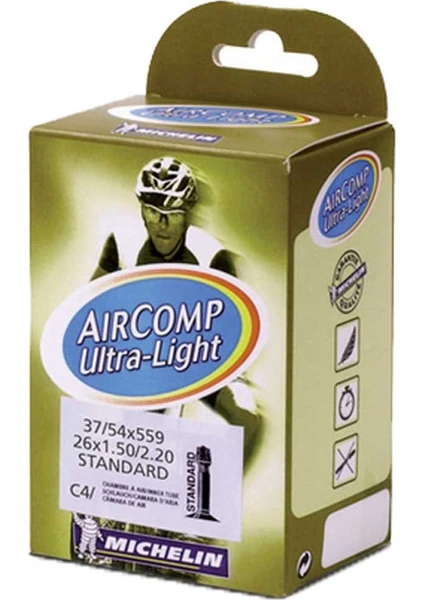 Aircomp Ultra-Light 26x1.50-2.10 Bisiklet İç Lastik (26 Jant İçin)