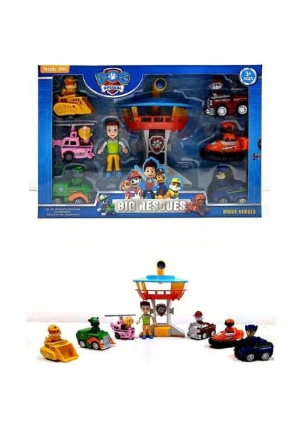 Paw Patrol Kurtarıcı Köpekler Istasyon Kule Seti Oyuncak 8 Pcs