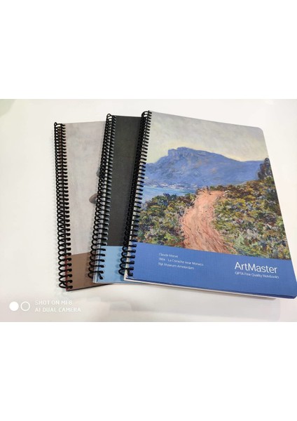 Çizgili Spiralli Defter Monaco