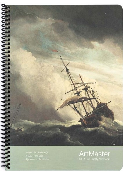 Çizgili Spiralli Defter The Gust