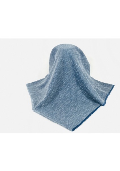 Pamukl Flamlı Eşarp - Indigo