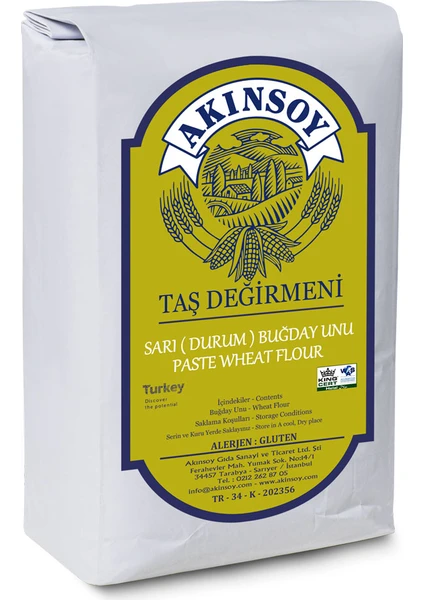 Sarı Durum Buğday Unu 1 kg